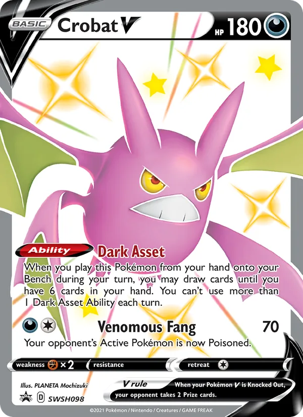 Crobat V SWSH098 · SWSH Black Star Promos