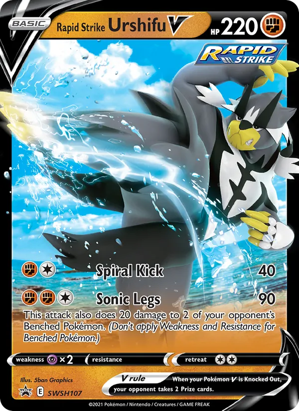 Rapid Strike Urshifu V SWSH107 · SWSH Black Star Promos