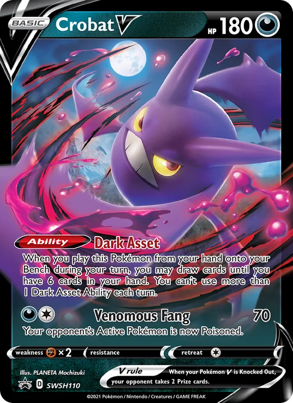 Crobat V SWSH110 · SWSH Black Star Promos