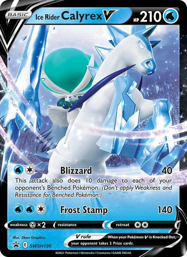 Ice Rider Calyrex V SWSH130 · SWSH Black Star Promos