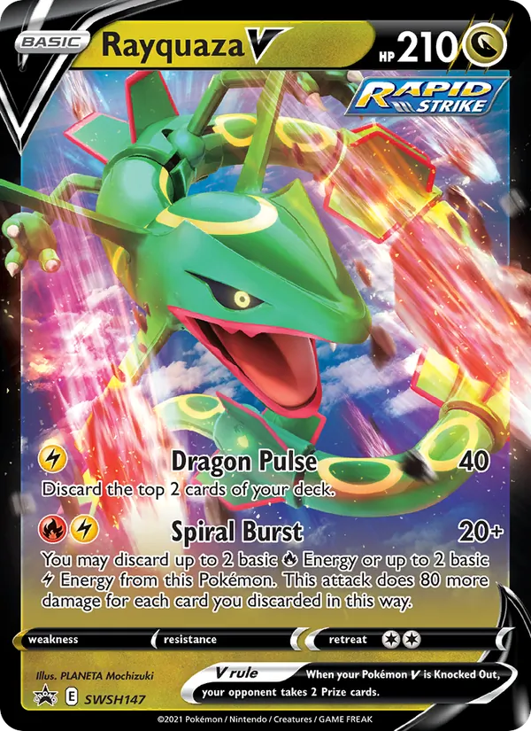 Rayquaza V SWSH147 · SWSH Black Star Promos