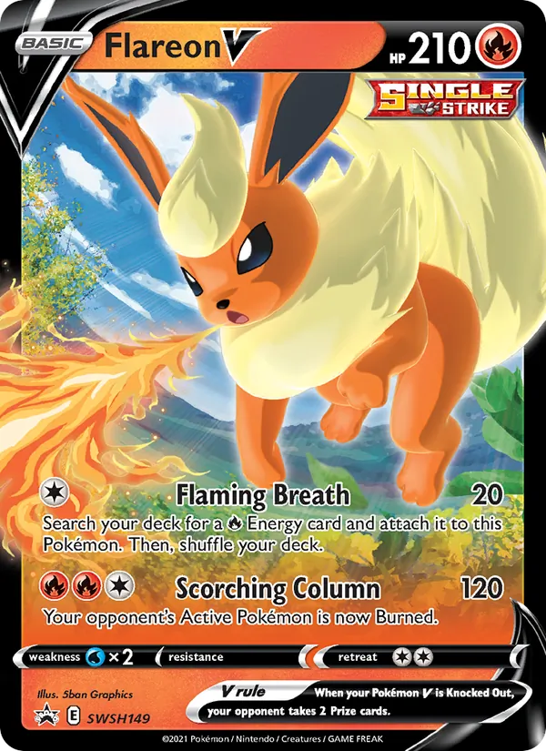 Flareon V SWSH149 · SWSH Black Star Promos