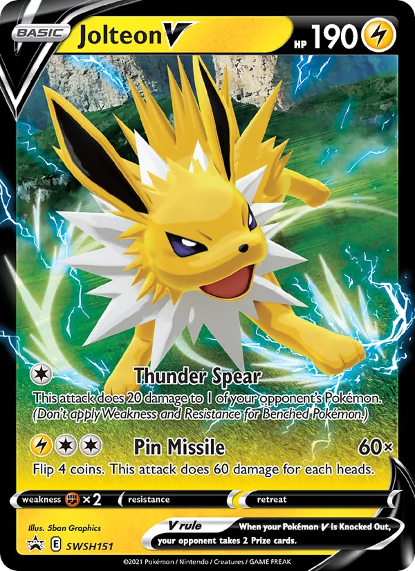Jolteon V SWSH151 · SWSH Black Star Promos