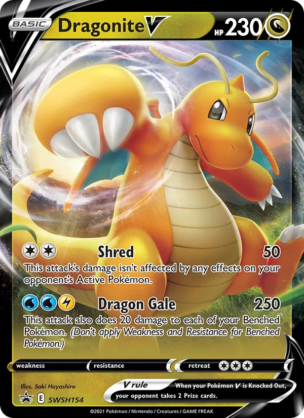 Dragonite V SWSH154 · SWSH Black Star Promos