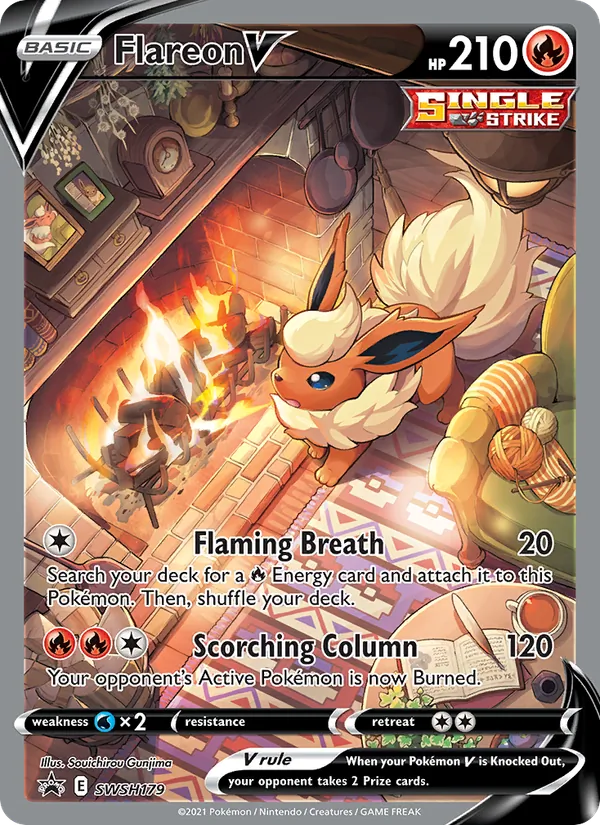 Flareon V SWSH179 · SWSH Black Star Promos