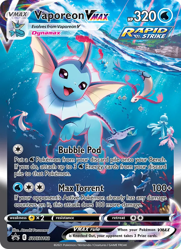 Vaporeon VMAX SWSH182 · SWSH Black Star Promos