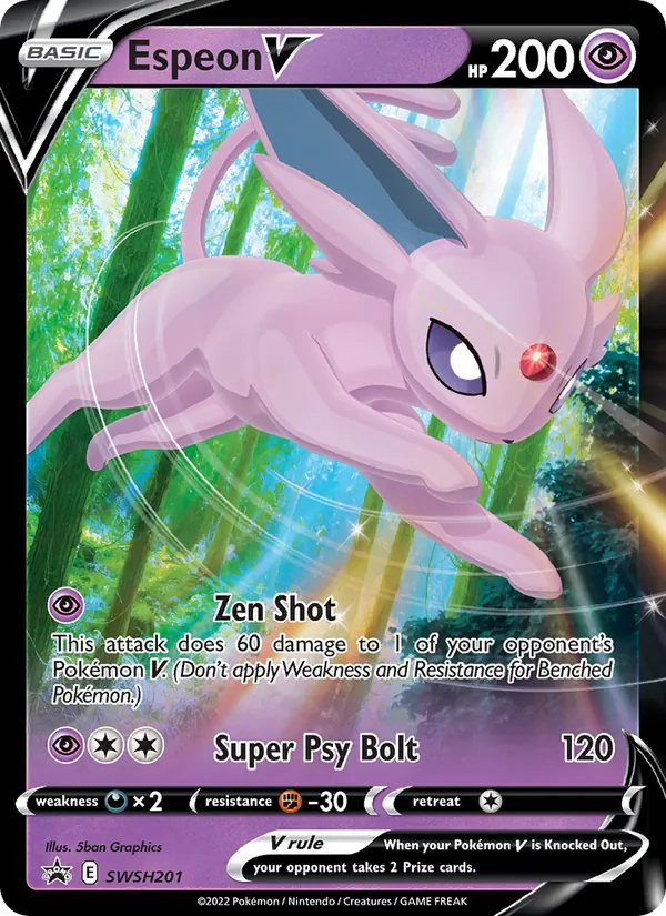 Espeon V SWSH201 · SWSH Black Star Promos