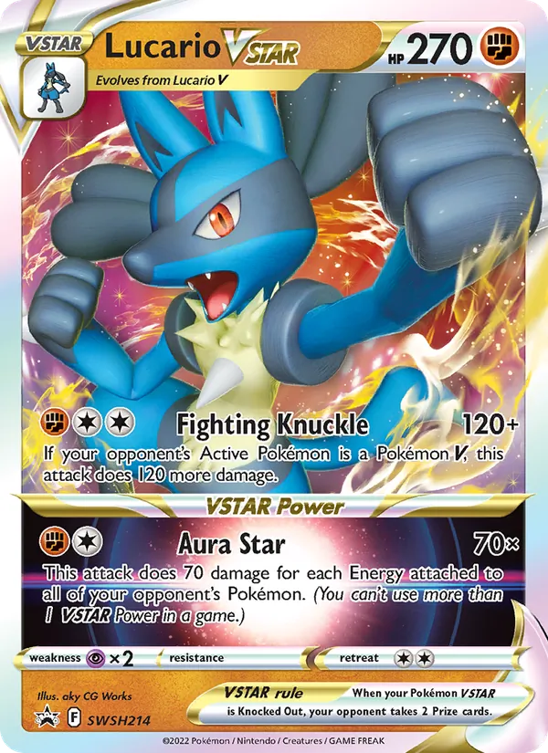 Lucario VSTAR SWSH214 · SWSH Black Star Promos