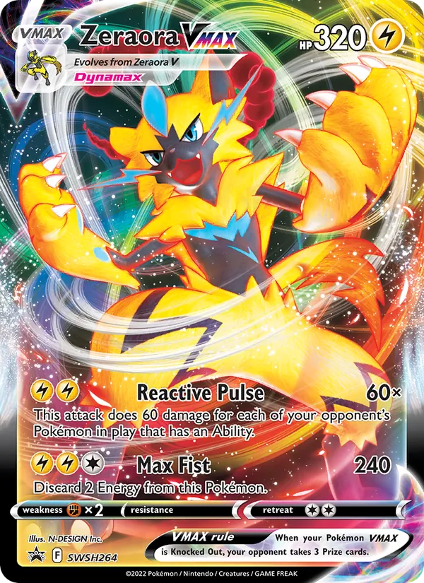 Zeraora VMAX SWSH264 · SWSH Black Star Promos
