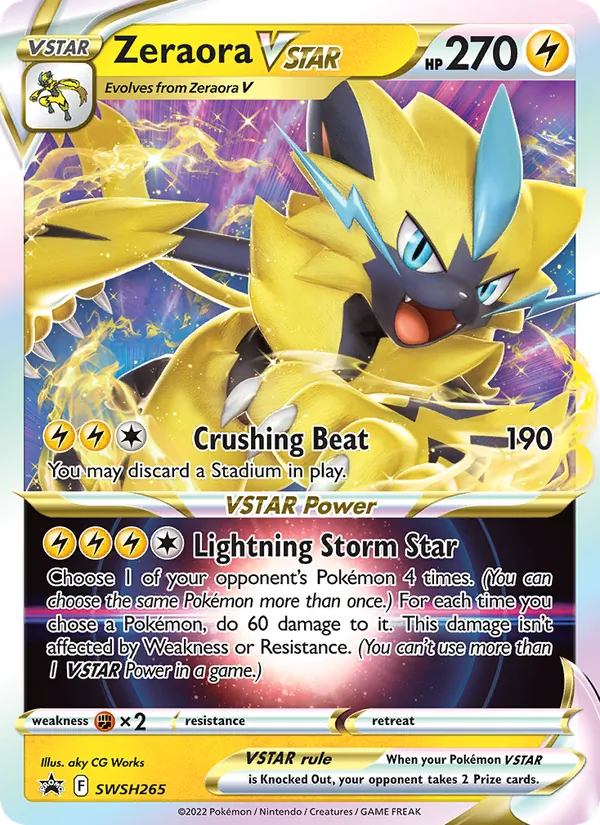 Zeraora VSTAR SWSH265 · SWSH Black Star Promos