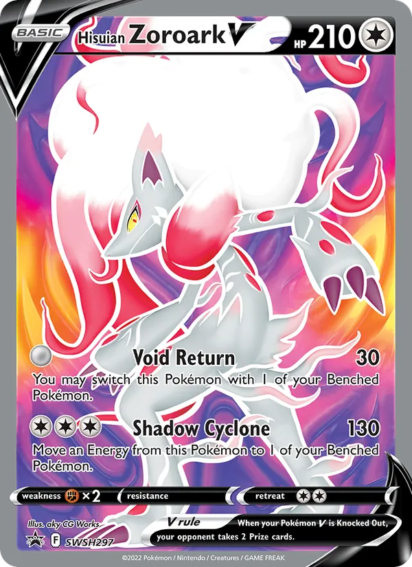 Hisuian Zoroark V SWSH297 · SWSH Black Star Promos