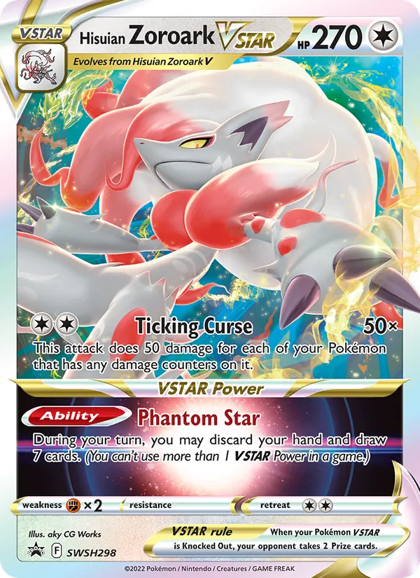 Hisuian Zoroark VSTAR SWSH298 · SWSH Black Star Promos