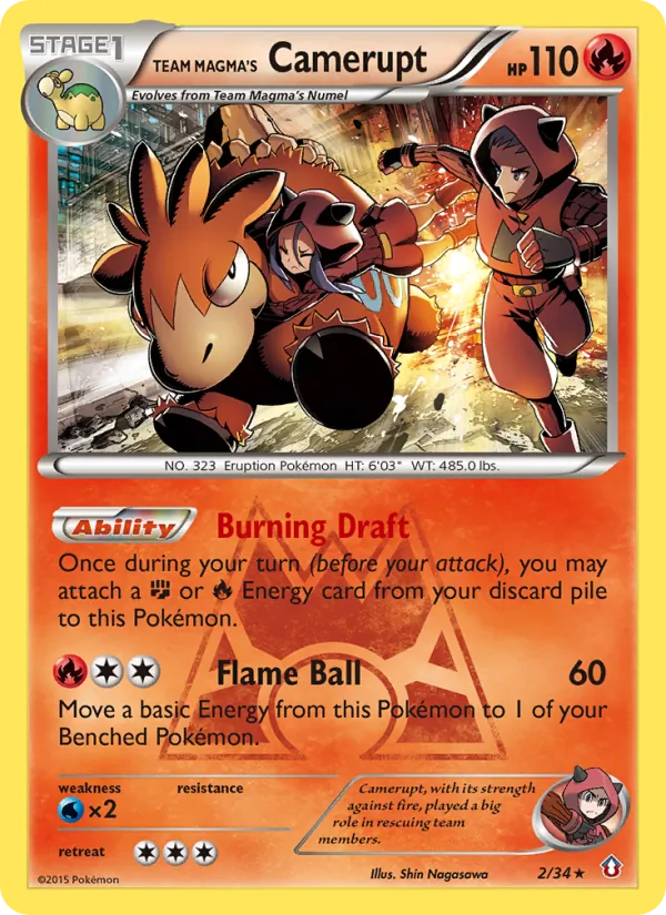 Team Magma's Camerupt 2 · Double Crisis