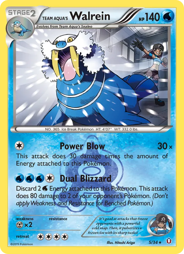 Team Aqua's Walrein 5 · Double Crisis