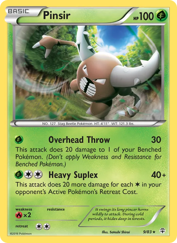 Pinsir 9 · Generations