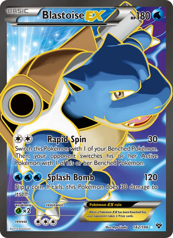 Blastoise EX 142 · XY