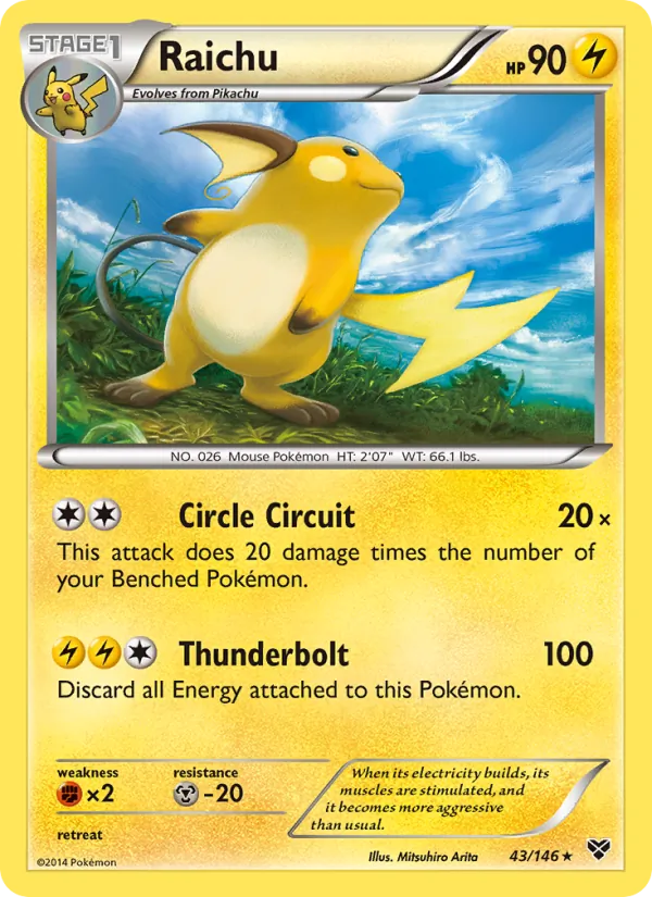 Raichu 43 · XY