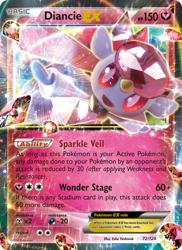 Diancie EX 72 · Fates Collide