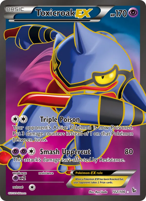 Toxicroak EX 102 · Flashfire