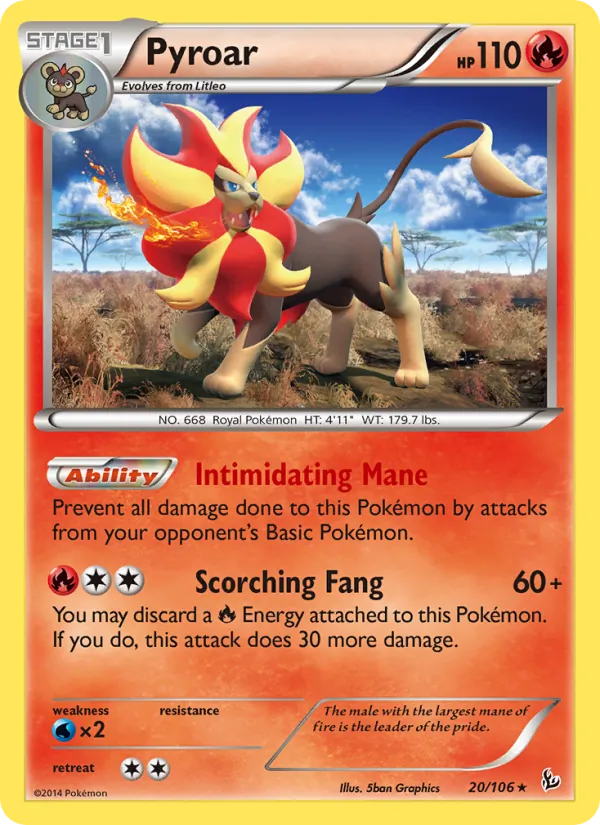 Pyroar 20 · Flashfire