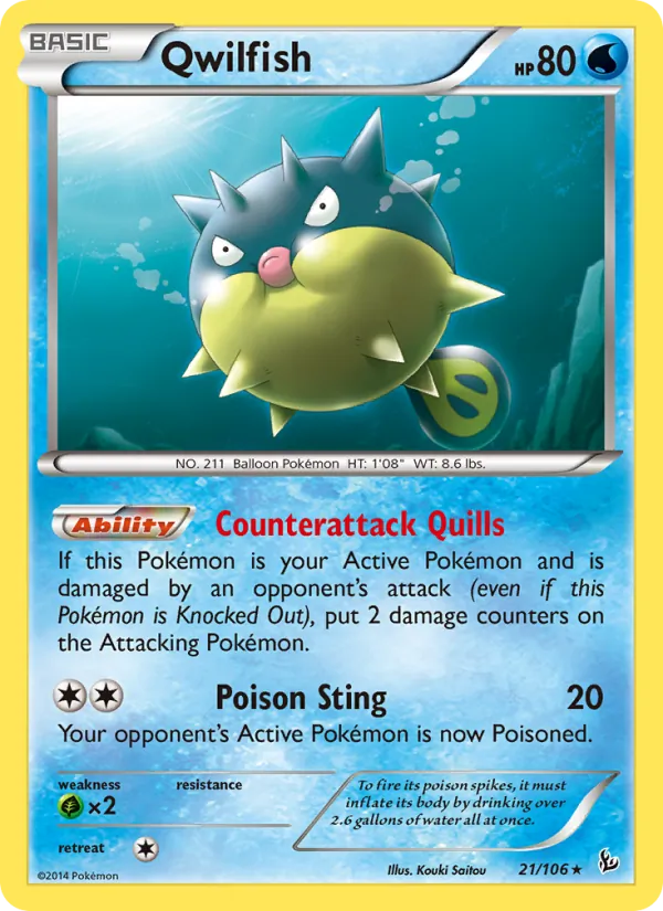 Qwilfish 21 · Flashfire