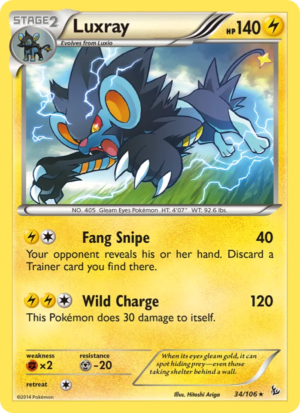 Luxray 34 · Flashfire