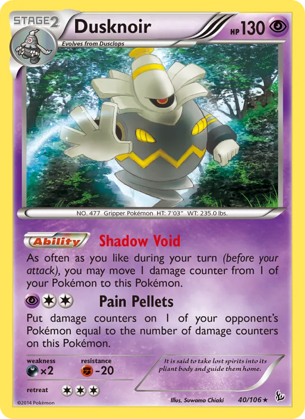 Dusknoir 40 · Flashfire