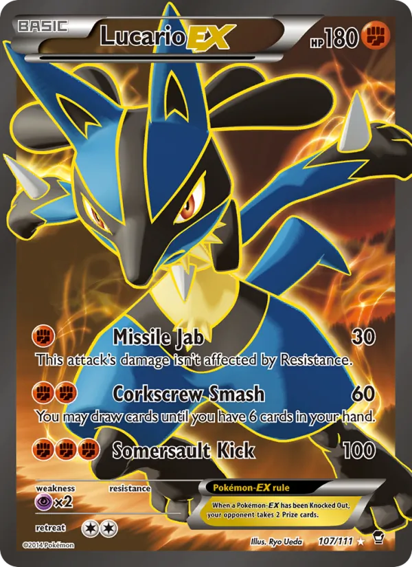 Lucario EX 107 · Furious Fists