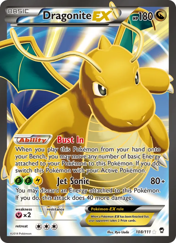 Dragonite EX 108 · Furious Fists