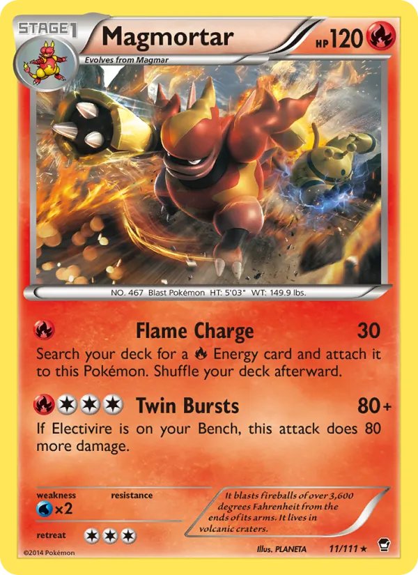 Magmortar 11 · Furious Fists