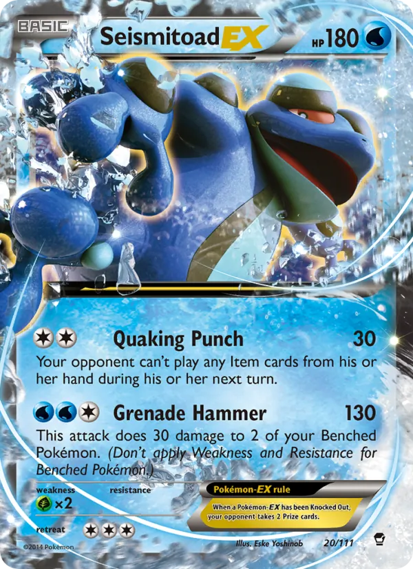 Seismitoad EX 20 · Furious Fists