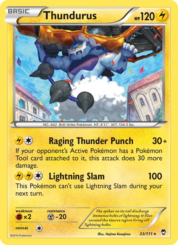 Thundurus 33 · Furious Fists