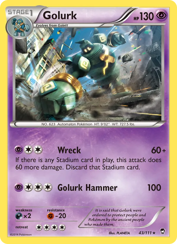 Golurk 43 · Furious Fists
