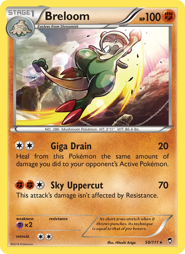Breloom 50 · Furious Fists