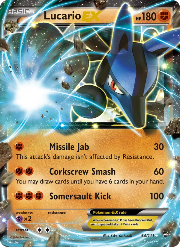 Lucario EX 54 · Furious Fists