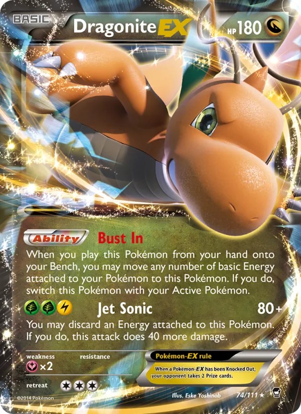 Dragonite EX 74 · Furious Fists