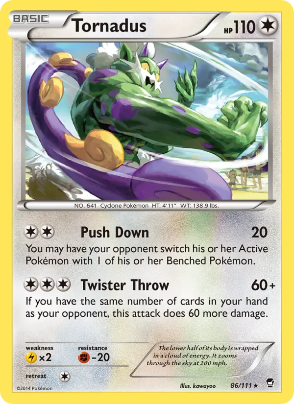 Tornadus 86 · Furious Fists