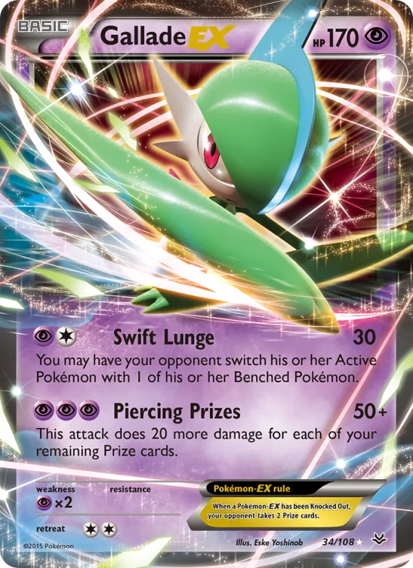 Gallade EX 34 · Roaring Skies