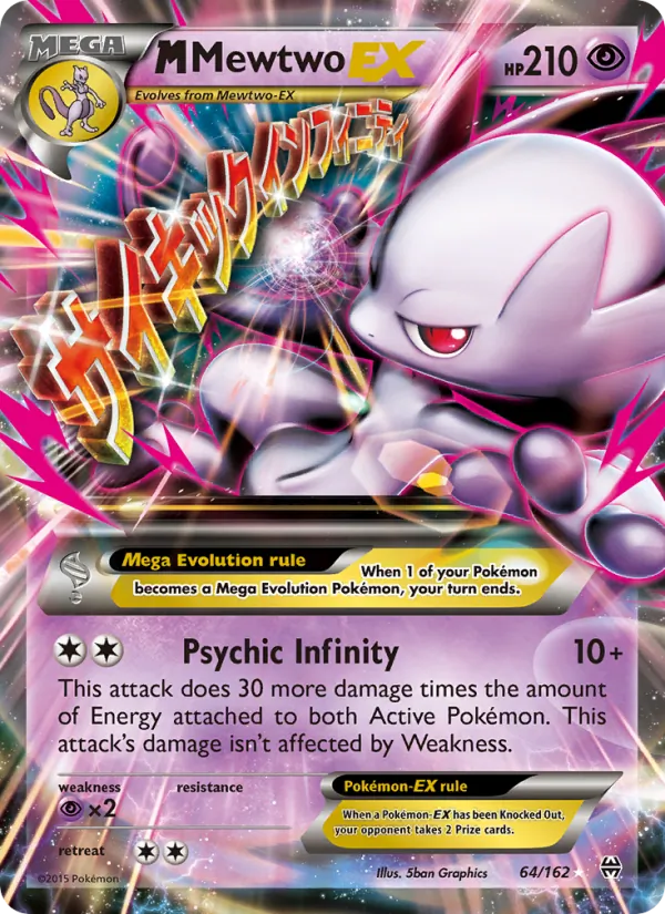 M Mewtwo EX 64 · BREAKthrough