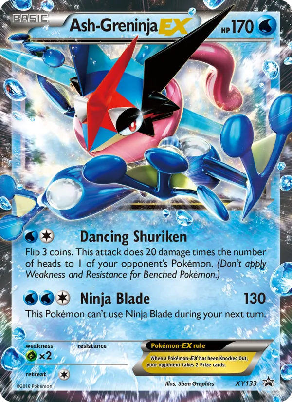 Ash Greninja EX XY133 · XY Black Star Promos