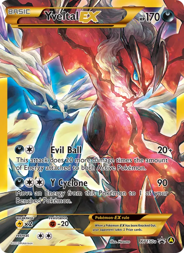 Yveltal-EX XY150a · XY Black Star Promos