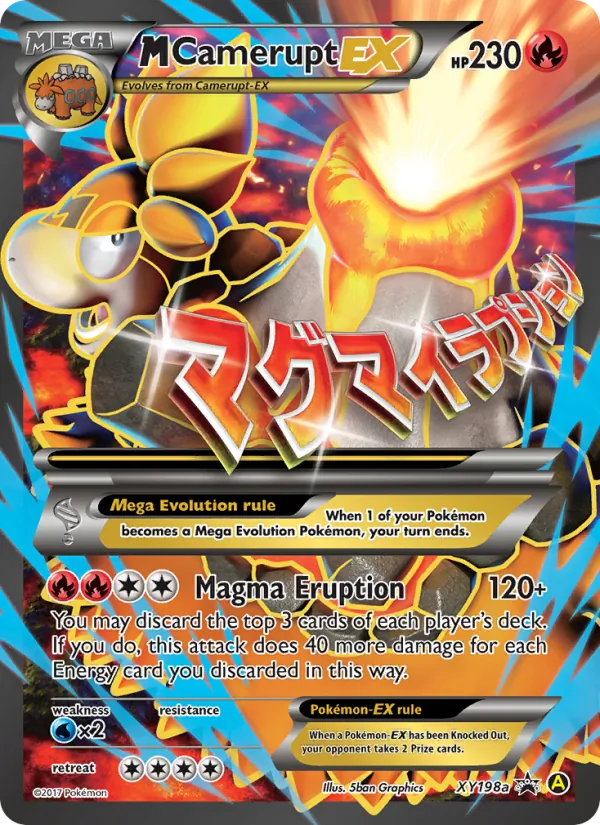 M Camerupt-EX XY198a · XY Black Star Promos