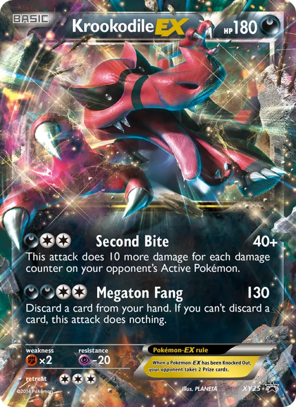 Krookodile EX XY25 · XY Black Star Promos