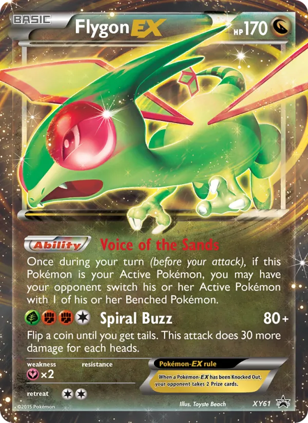 Flygon EX XY61 · XY Black Star Promos